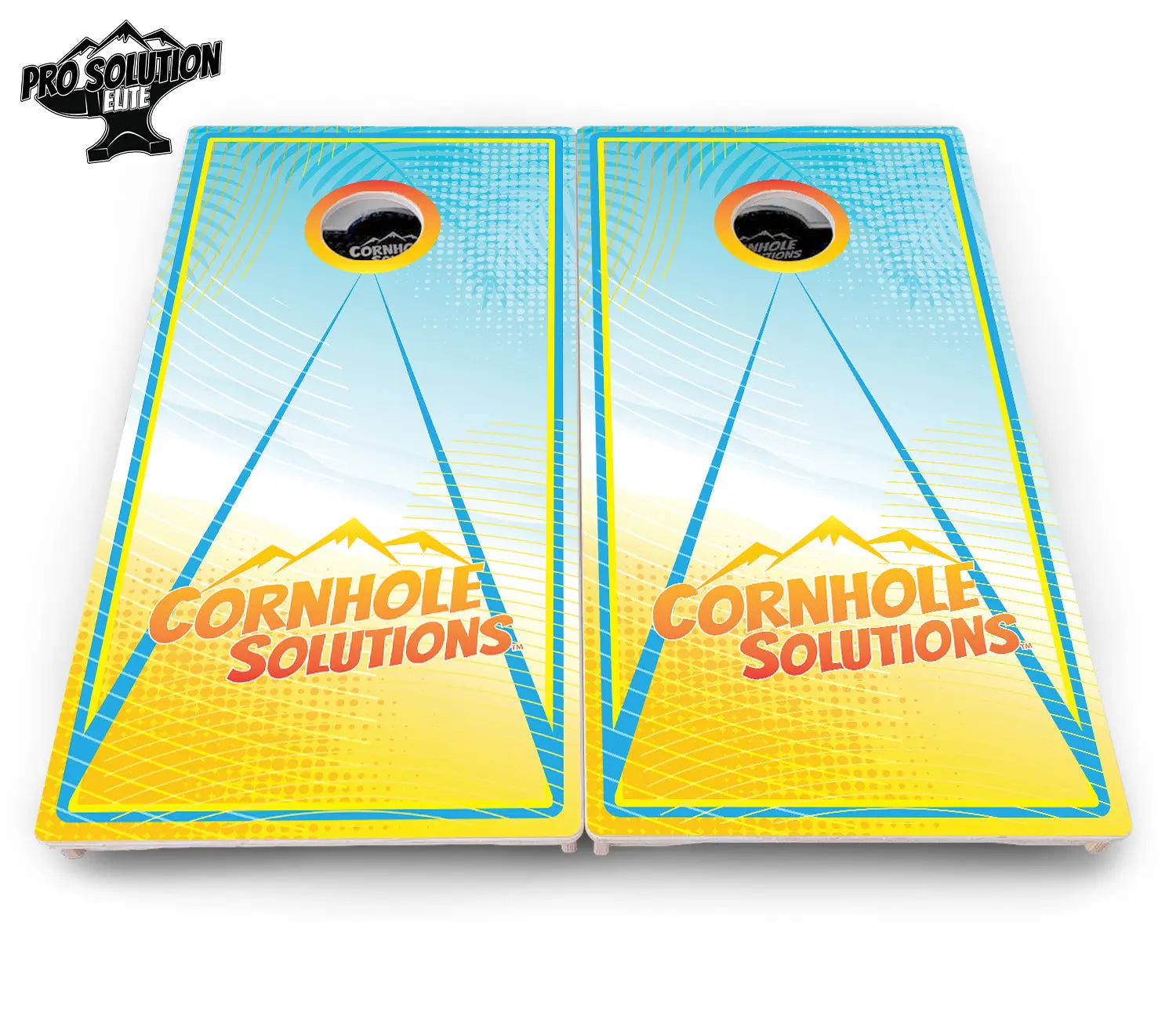 Summertime Cornhole Boards - Pro Solution Elite Series by Cornhole Solutions, custom cornhole board detail photo 5