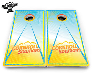 Summertime Cornhole Boards - Pro Solution Elite Series by Cornhole Solutions, custom cornhole board detail photo 5