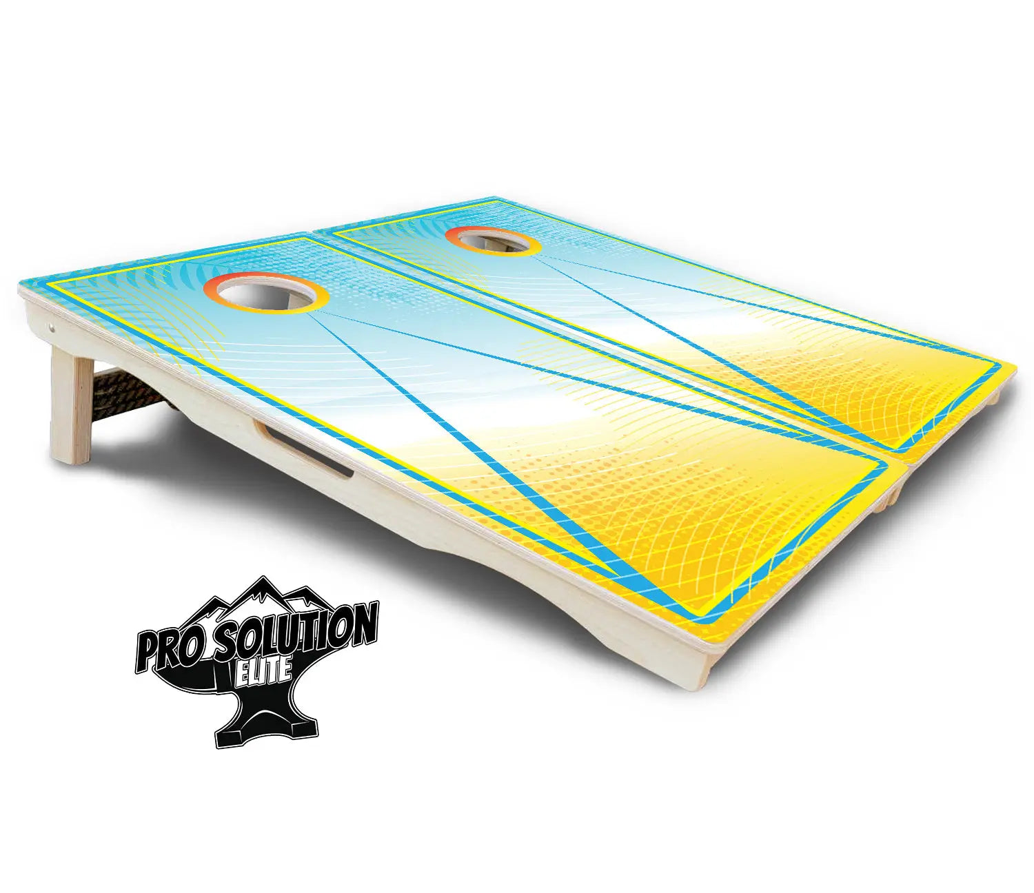 Summertime Cornhole Boards - Pro Solution Elite Series by Cornhole Solutions, custom cornhole board detail photo 11