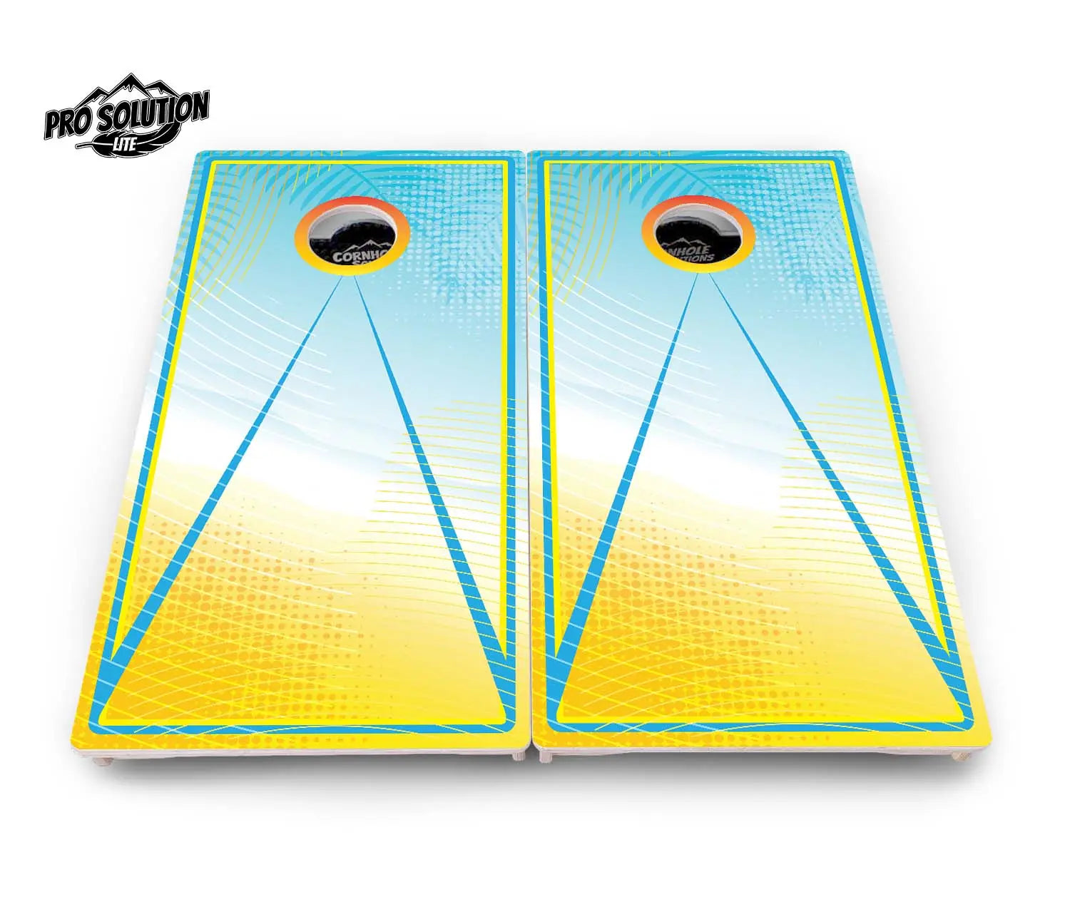 Summertime Cornhole Boards - Pro Solution Lite Series by Cornhole Solutions, custom cornhole board detail photo 3