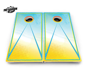 Summertime Cornhole Boards - Pro Solution Lite Series by Cornhole Solutions, custom cornhole board detail photo 3