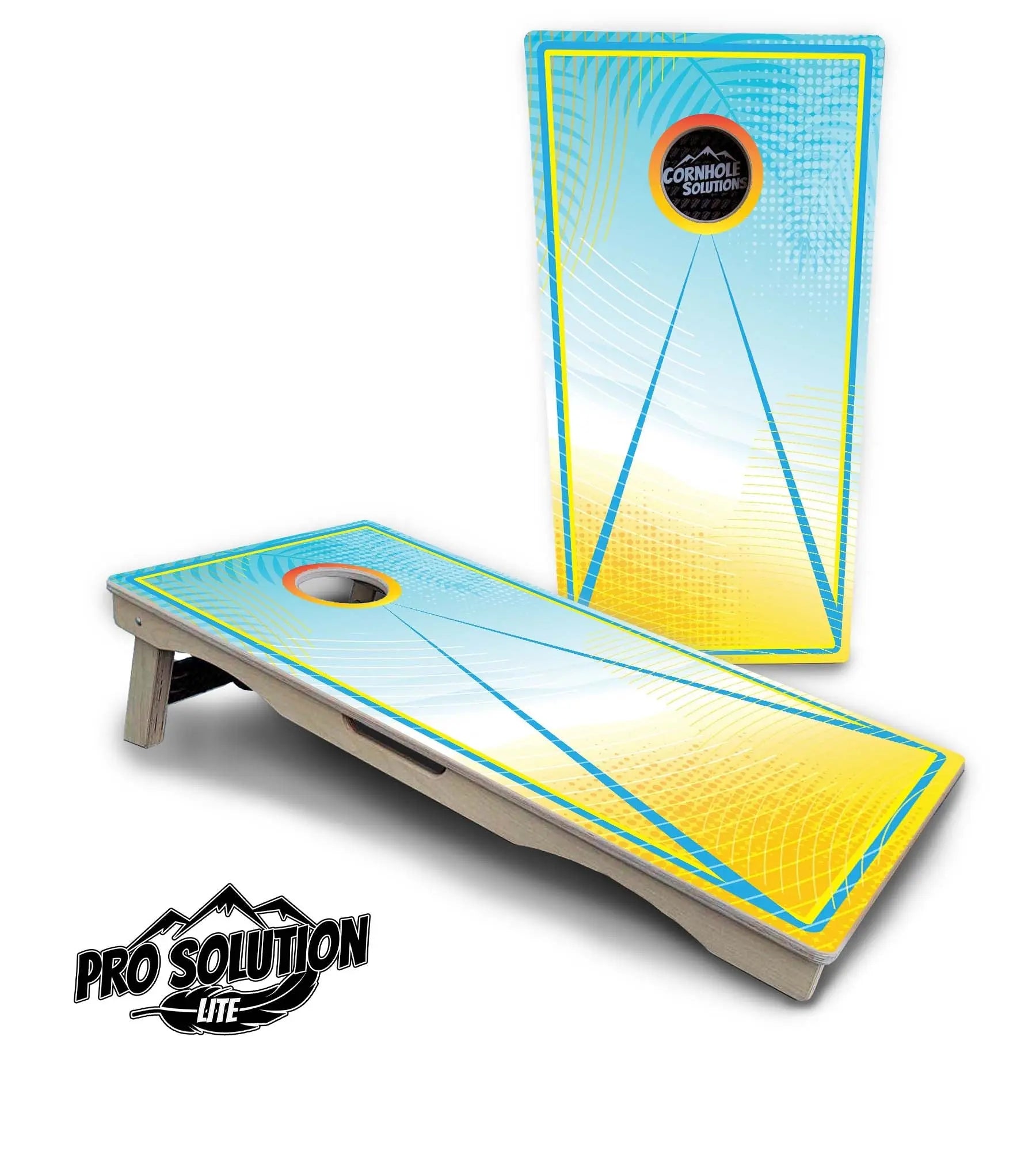 Summertime Cornhole Boards - Pro Solution Lite Series by Cornhole Solutions, custom cornhole board detail photo 6