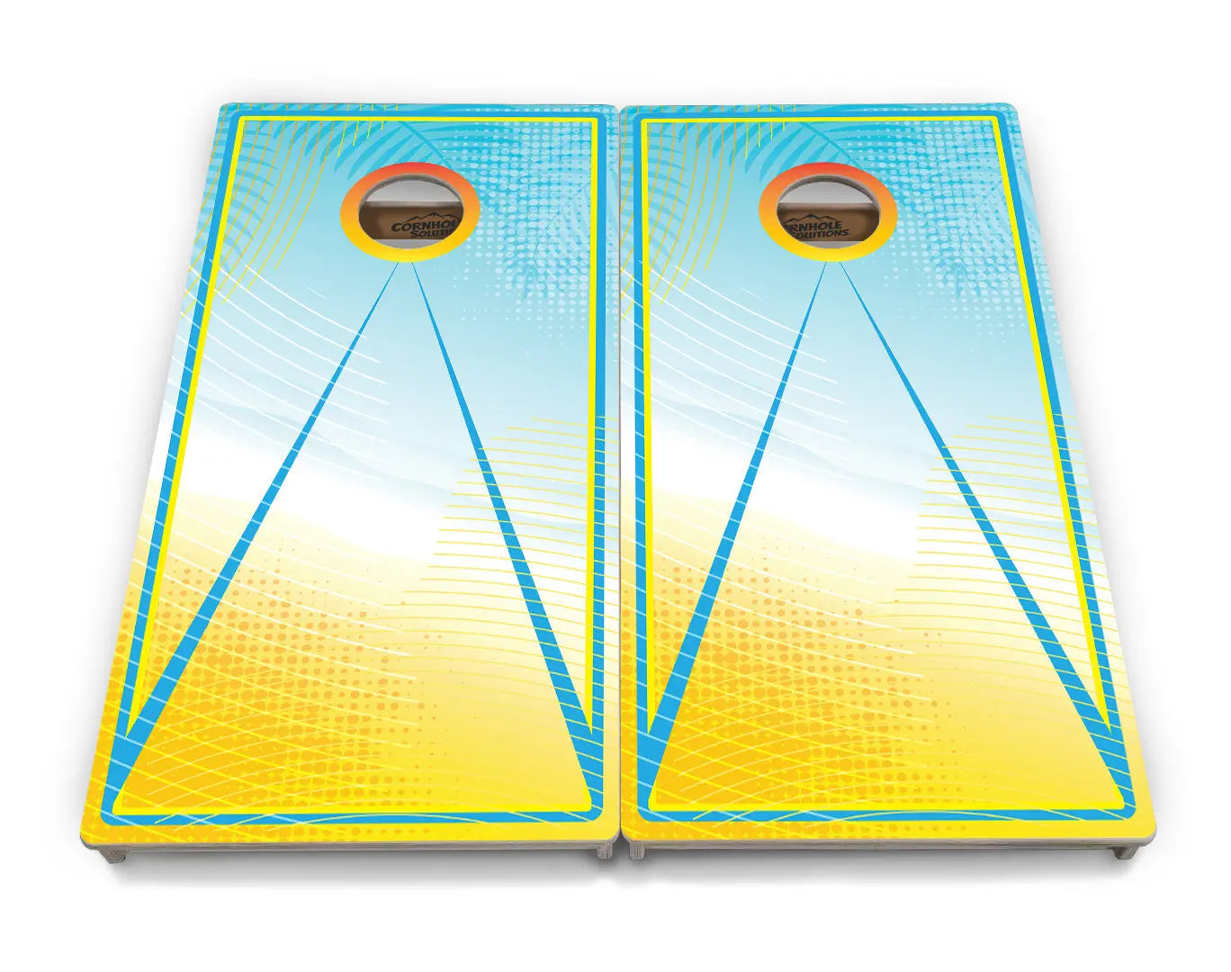 Summertime Cornhole Boards - Professional Tournament Series by Cornhole Solutions, custom cornhole board detail photo 2