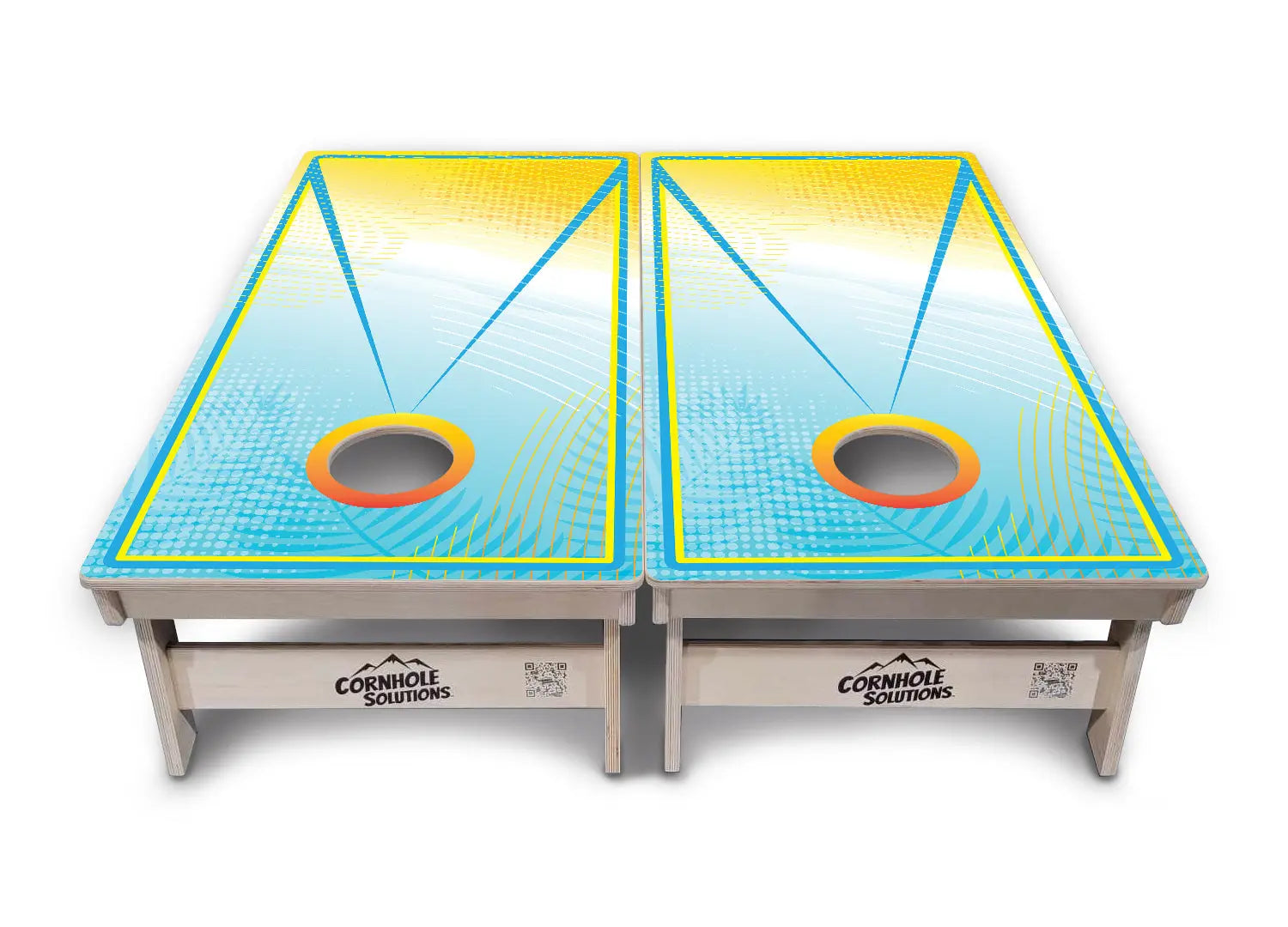 Summertime Cornhole Boards - Professional Tournament Series by Cornhole Solutions, custom cornhole board detail photo 5