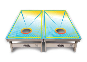Summertime Cornhole Boards - Professional Tournament Series by Cornhole Solutions, custom cornhole board detail photo 5
