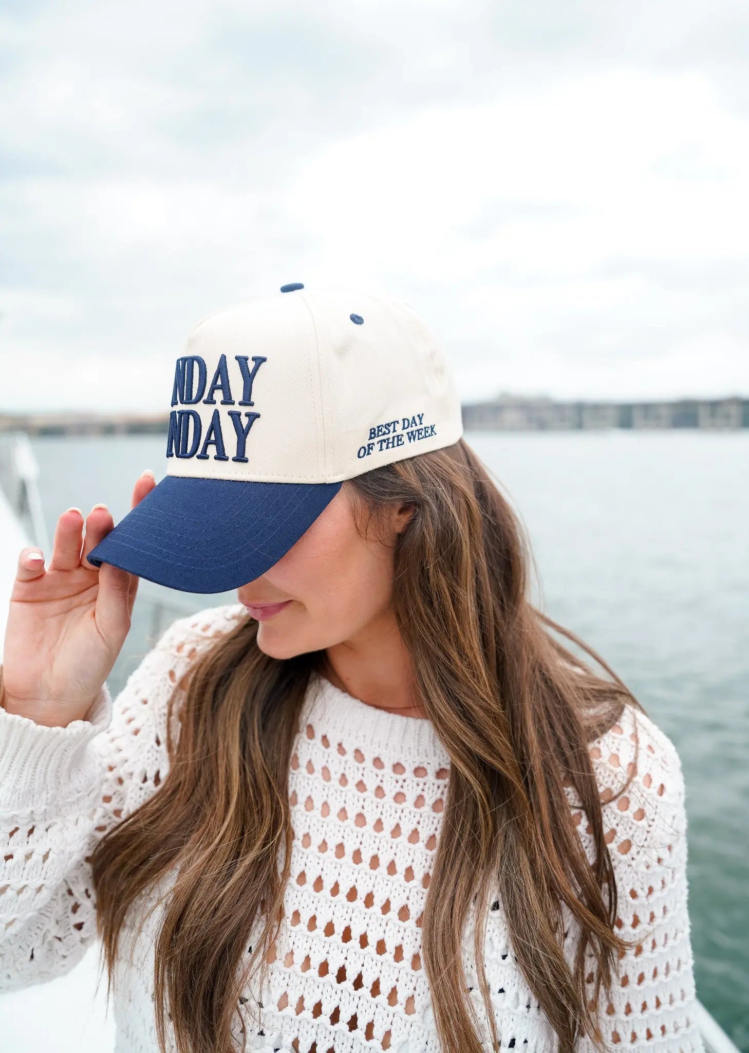Sunday Funday - Vintage Trucker Hat by KenzKustomz, Southern lifestyle apparel detail photo 5