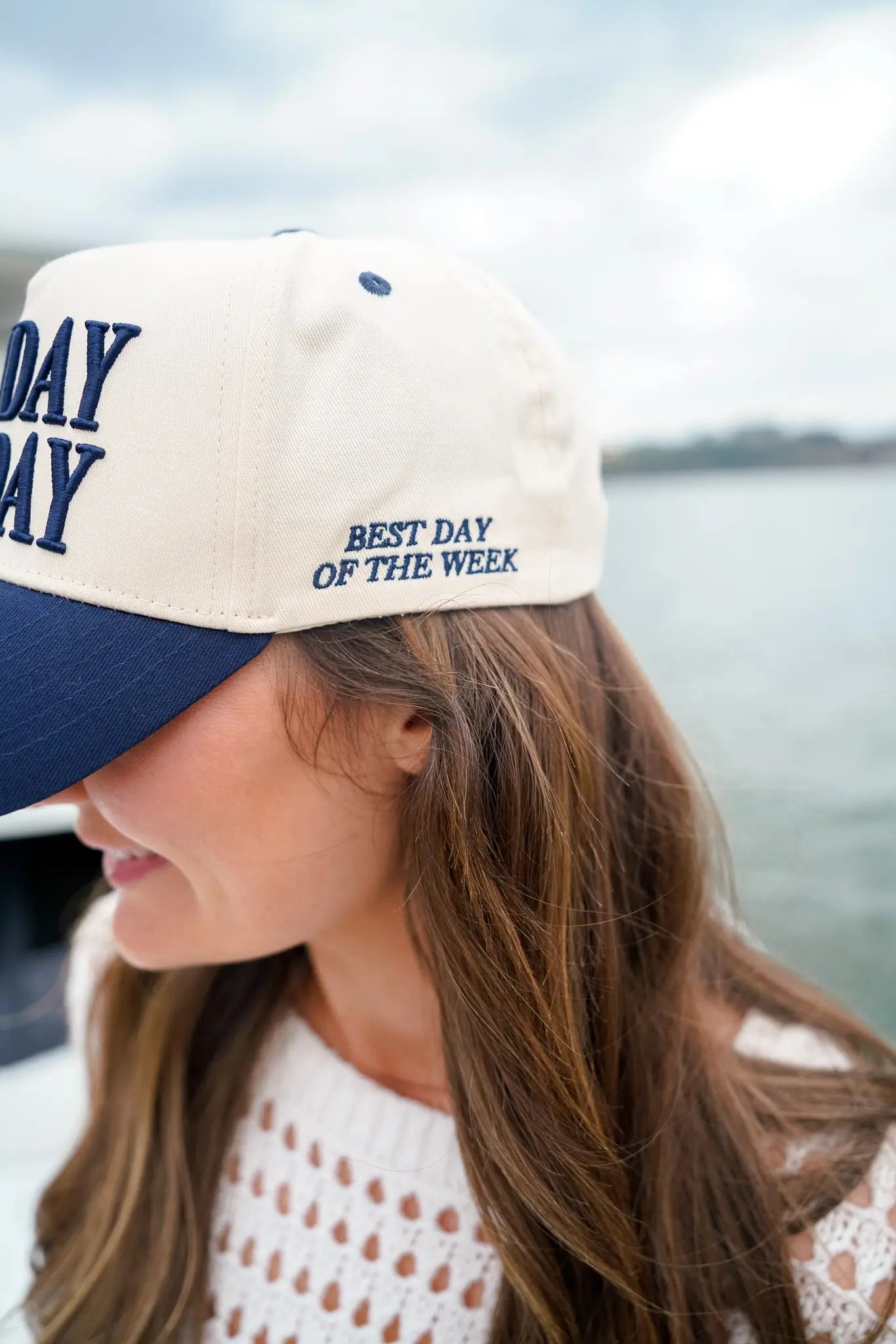Sunday Funday - Vintage Trucker Hat by KenzKustomz, Southern lifestyle apparel detail photo 7