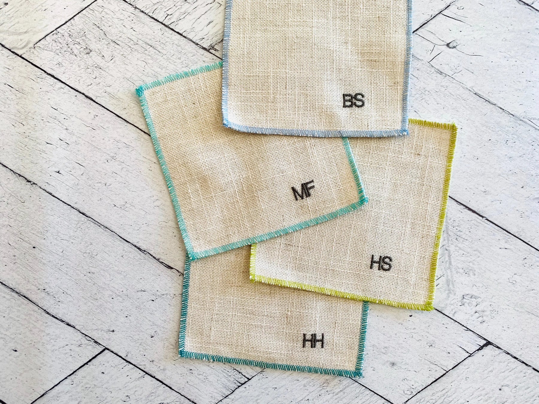Sweary Cocktail Coasters, set of 8 by Dot and Army, Southern home decor detail photo 2