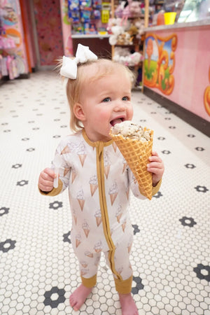 Sweet Scoops - Bamboo Sleeper by KenzKustomz, children's boutique clothing main product photo