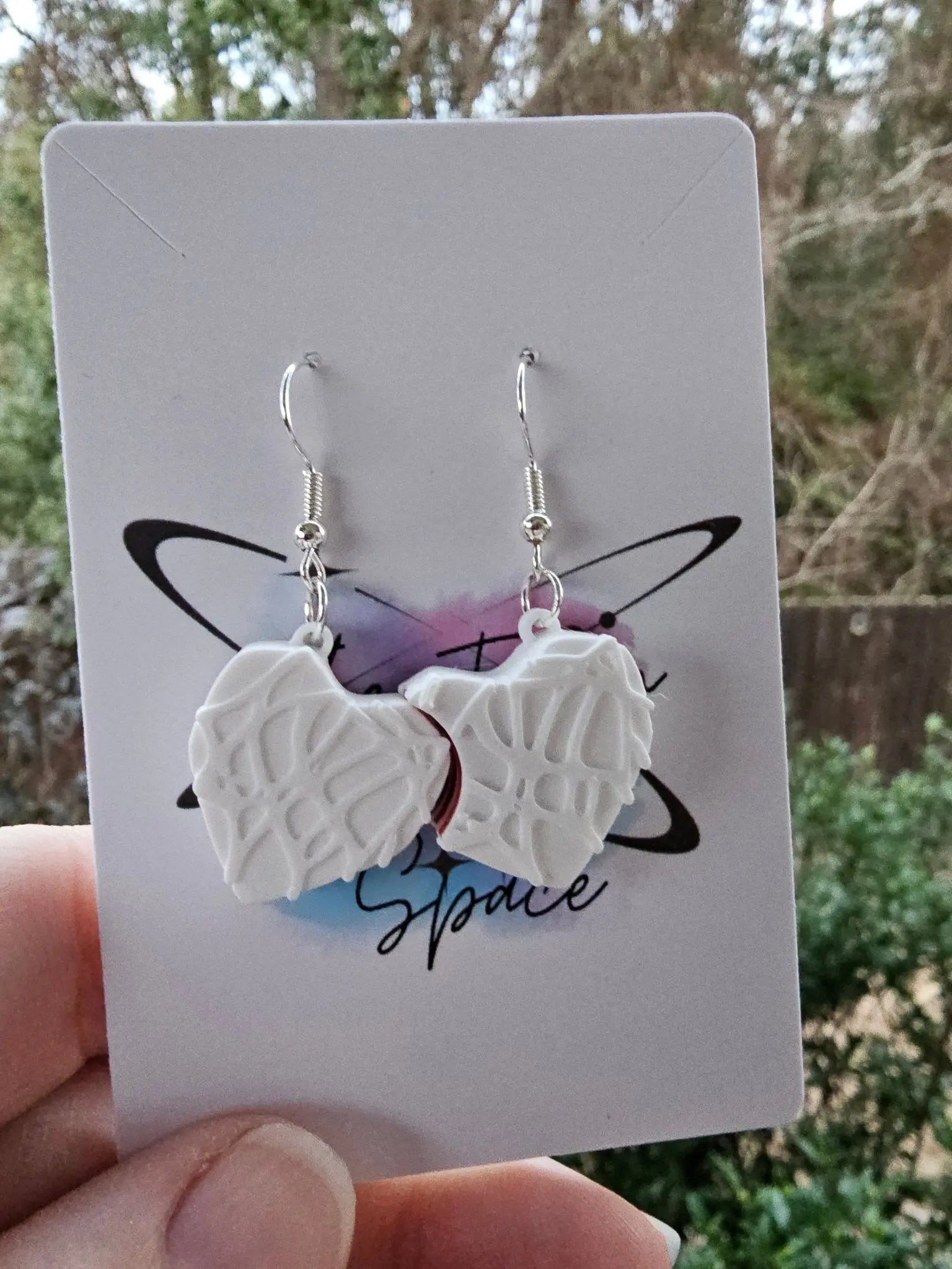 Sweet Treat Heart Earring (Hooks or Clip-Ons) by The Tween Space, handmade jewelry main product photo
