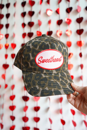 Sweetheart - Vintage Trucker Hat by KenzKustomz, Southern lifestyle apparel detail photo 3