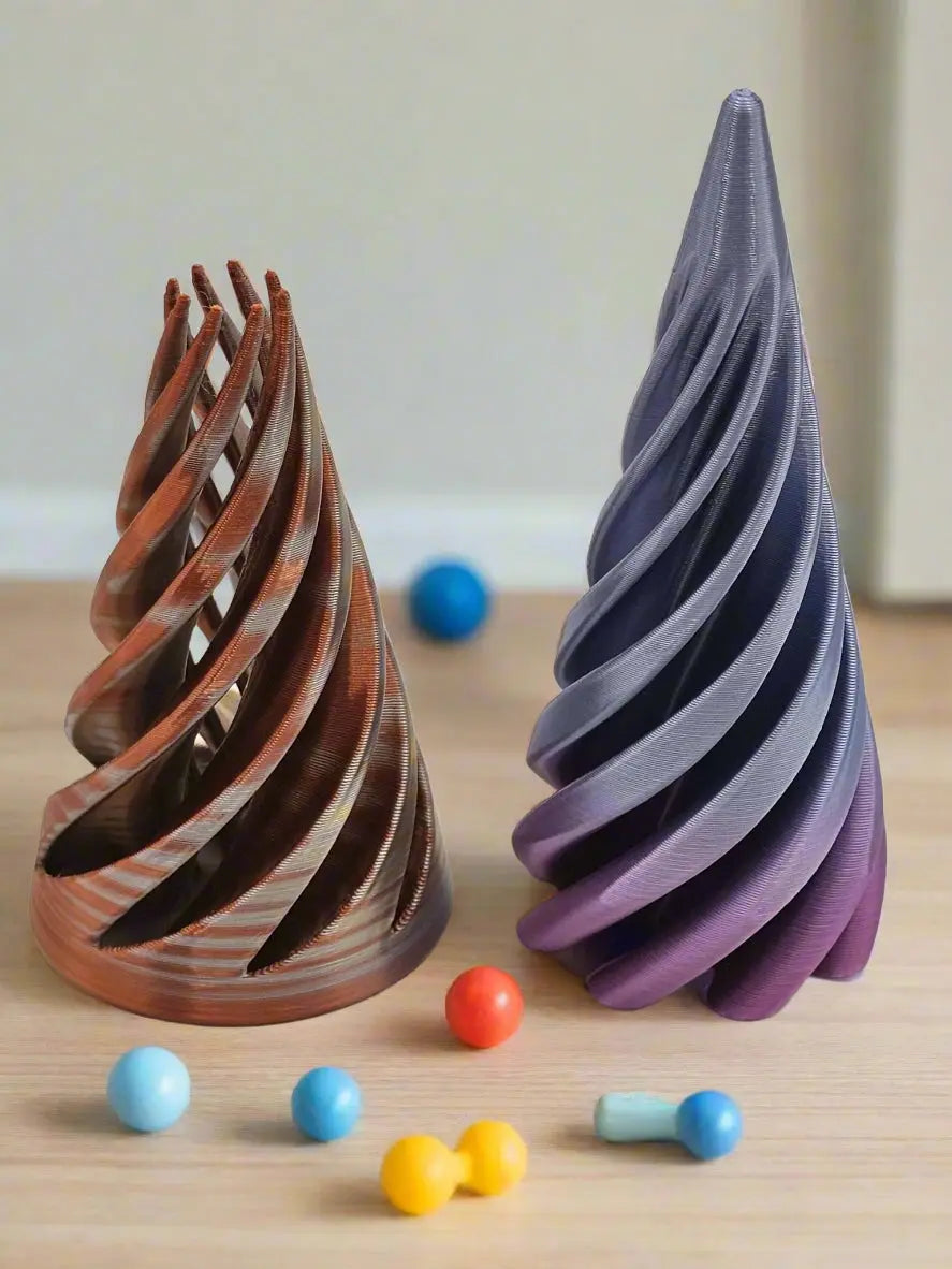 Swirl Cone Fidget Toy – Twisting Spiral Desk Fidget | Sensory Focus Tool for ADHD by The Tween Space, 3D printed gift detail photo 3