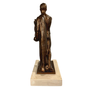 University of Tennessee Torchbearer Bronzed Stone Statue alternate view 5
