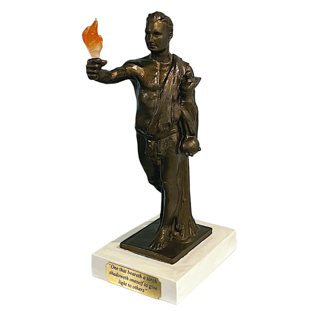 University of Tennessee Torchbearer Bronzed Stone Statue by College Bronze