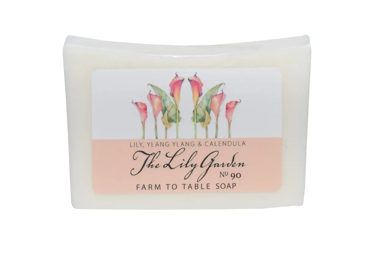 The Lily Garden 5 Oz. ~ Farm To Table Soap Slice by Essential Journeys, natural skincare main product photo