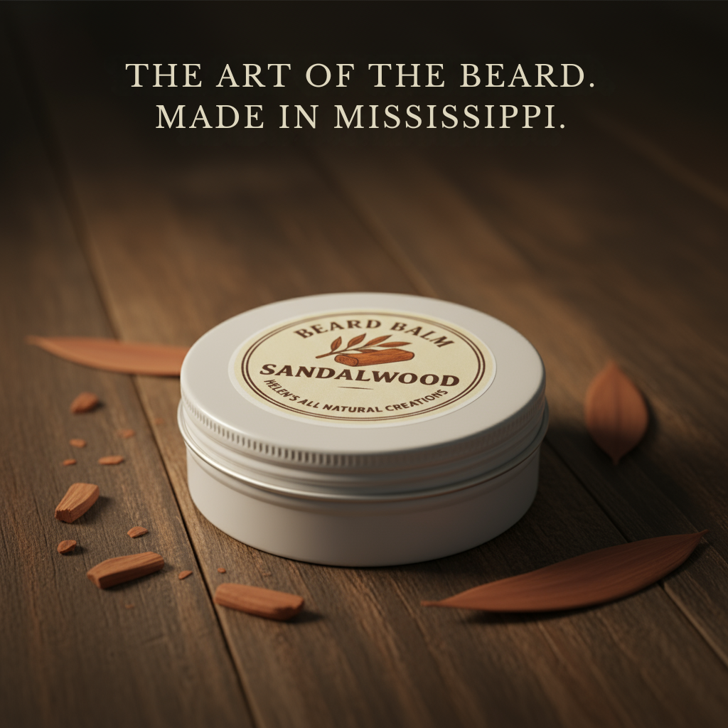 Men's All-Natural Sandalwood Lotion Bar by Helen's All Natural Creations, natural skincare main product photo