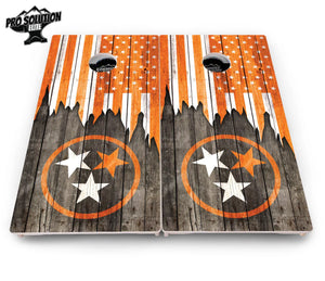 TN Orange Flag Cornhole Boards - Pro Solution Elite Series by Cornhole Solutions, custom cornhole board detail photo 4