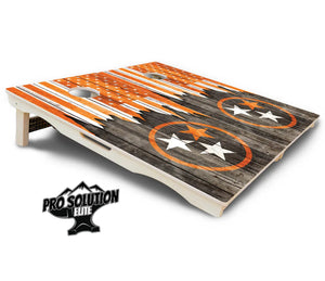 TN Orange Flag Cornhole Boards - Pro Solution Elite Series by Cornhole Solutions, custom cornhole board detail photo 5