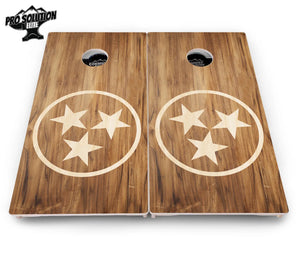 TN Tri-Star Cornhole Boards - Pro Solution Elite Series by Cornhole Solutions, custom cornhole board detail photo 4