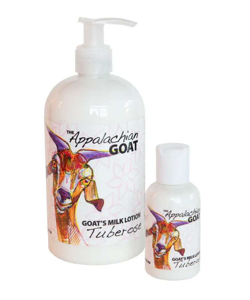 Tuberose Goats Milk Lotion by Essential Journeys, natural skincare main product photo