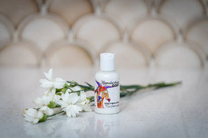 Tuberose Goats Milk Lotion by Essential Journeys, natural skincare detail photo 4