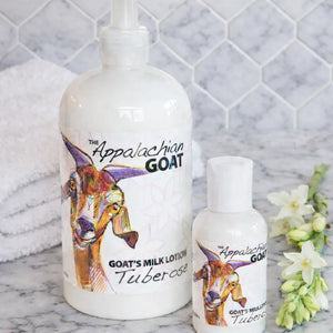 Tuberose Goats Milk Lotion by Essential Journeys, natural skincare detail photo 8