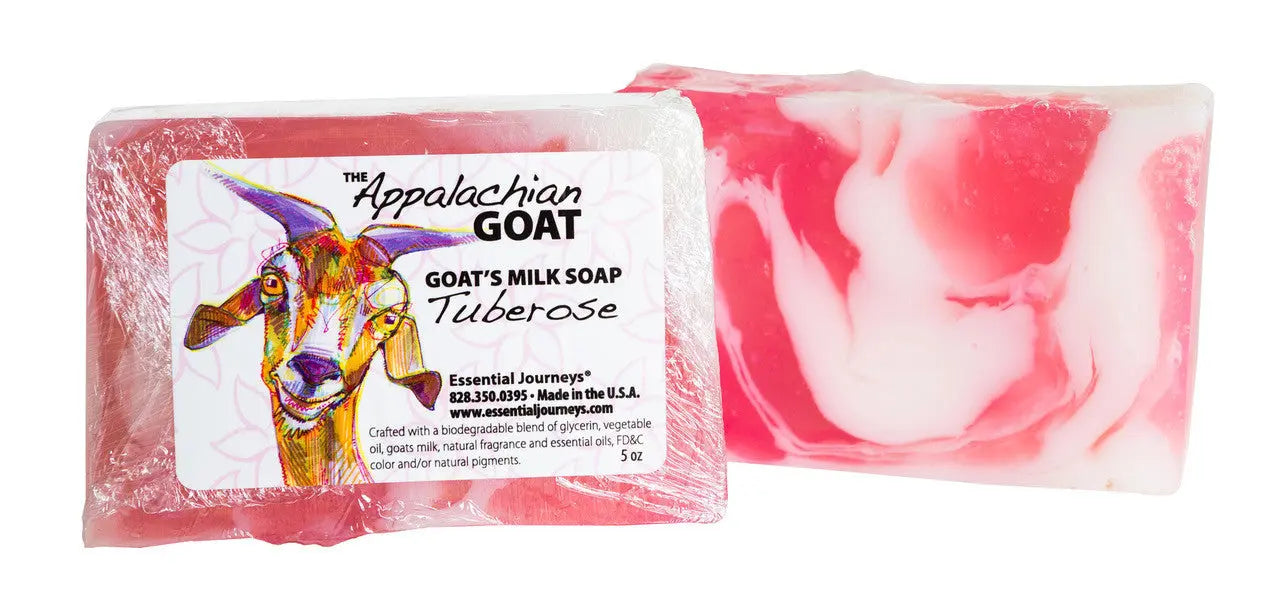 Tuberose Goat'S Milk Soap Slice 5 Oz. by Essential Journeys, natural skincare main product photo