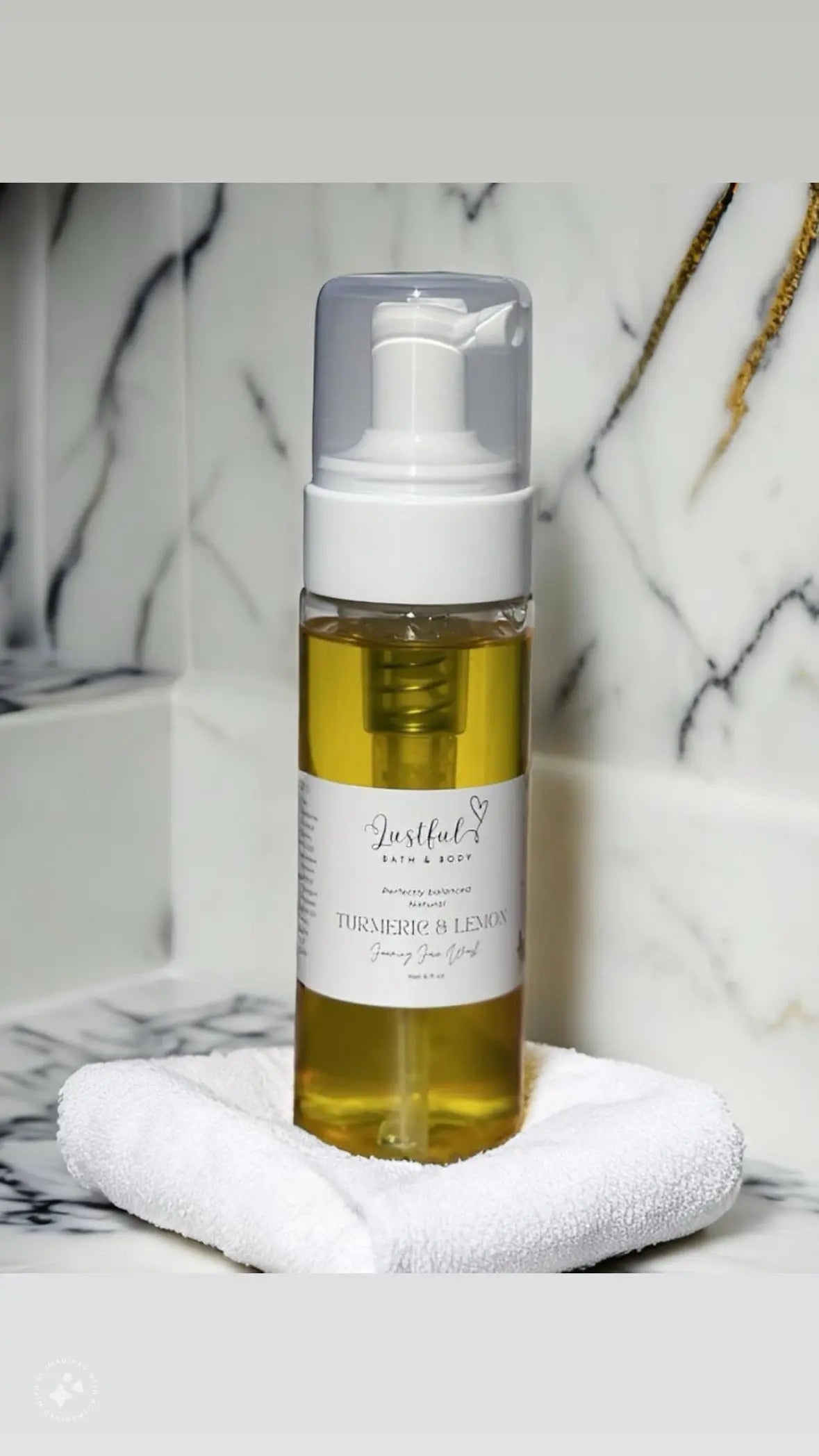 Turmeric & Lemon Face Wash by Lustful Bath, LLC, handmade bath and body main product photo