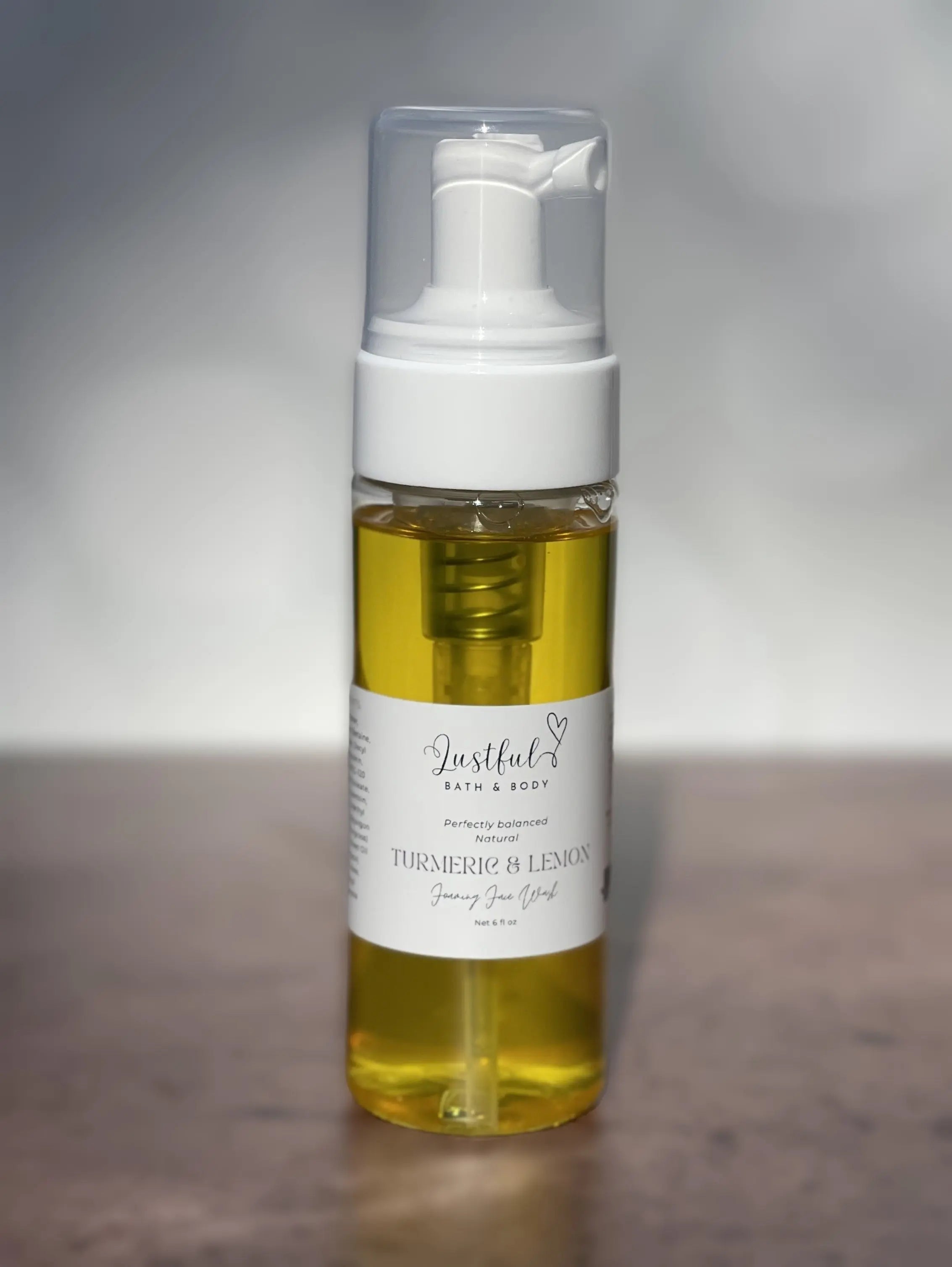 Turmeric & Lemon Face Wash by Lustful Bath, LLC, handmade bath and body detail photo 2