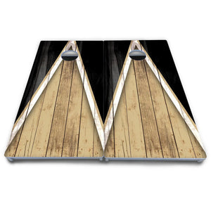 Team Color Triangle Cornhole Boards - All Weather Series by Cornhole Solutions, Southern food gift detail photo 5