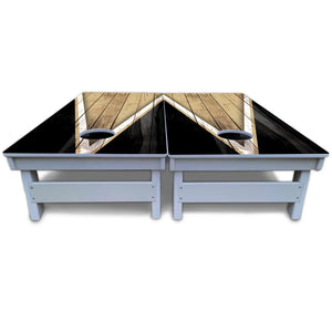Team Color Triangle Cornhole Boards - All Weather Series by Cornhole Solutions, Southern food gift detail photo 6