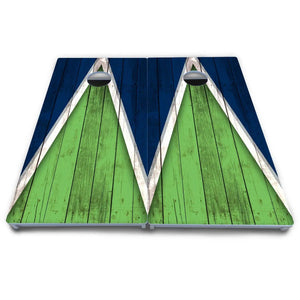 Team Color Triangle Cornhole Boards - All Weather Series by Cornhole Solutions, Southern food gift detail photo 13