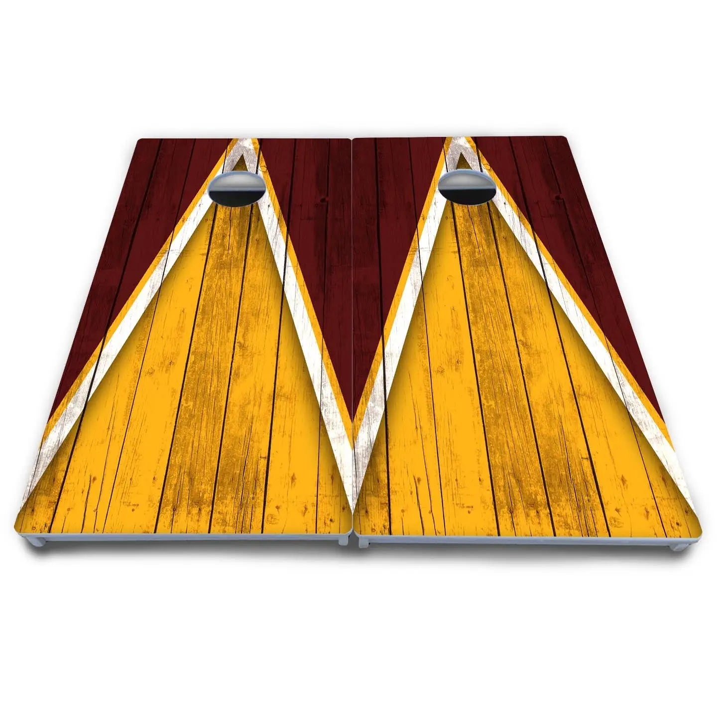 Team Color Triangle Cornhole Boards - All Weather Series by Cornhole Solutions, Southern food gift detail photo 23