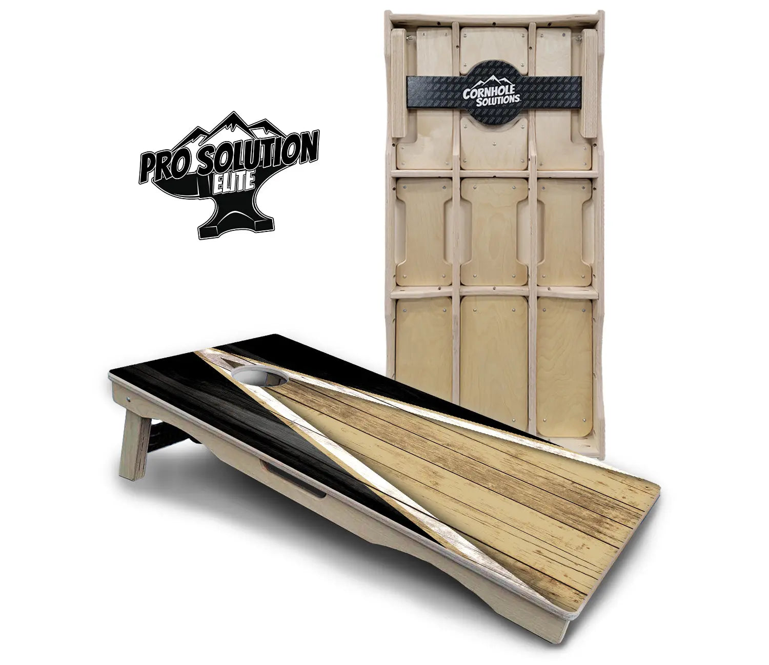 Team Color Triangle Cornhole Boards - Pro Solution Elite Series by Cornhole Solutions, Southern food gift main product photo