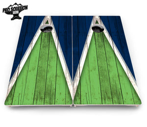 Team Color Triangle Cornhole Boards - Pro Solution Elite Series by Cornhole Solutions, Southern food gift detail photo 19