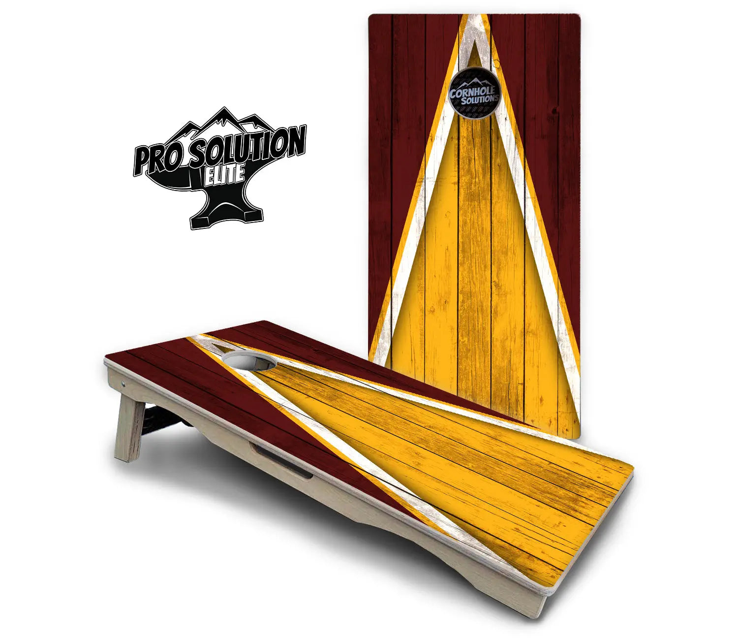 Team Color Triangle Cornhole Boards - Pro Solution Elite Series by Cornhole Solutions, Southern food gift detail photo 37
