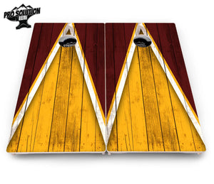 Team Color Triangle Cornhole Boards - Pro Solution Elite Series by Cornhole Solutions, Southern food gift detail photo 38