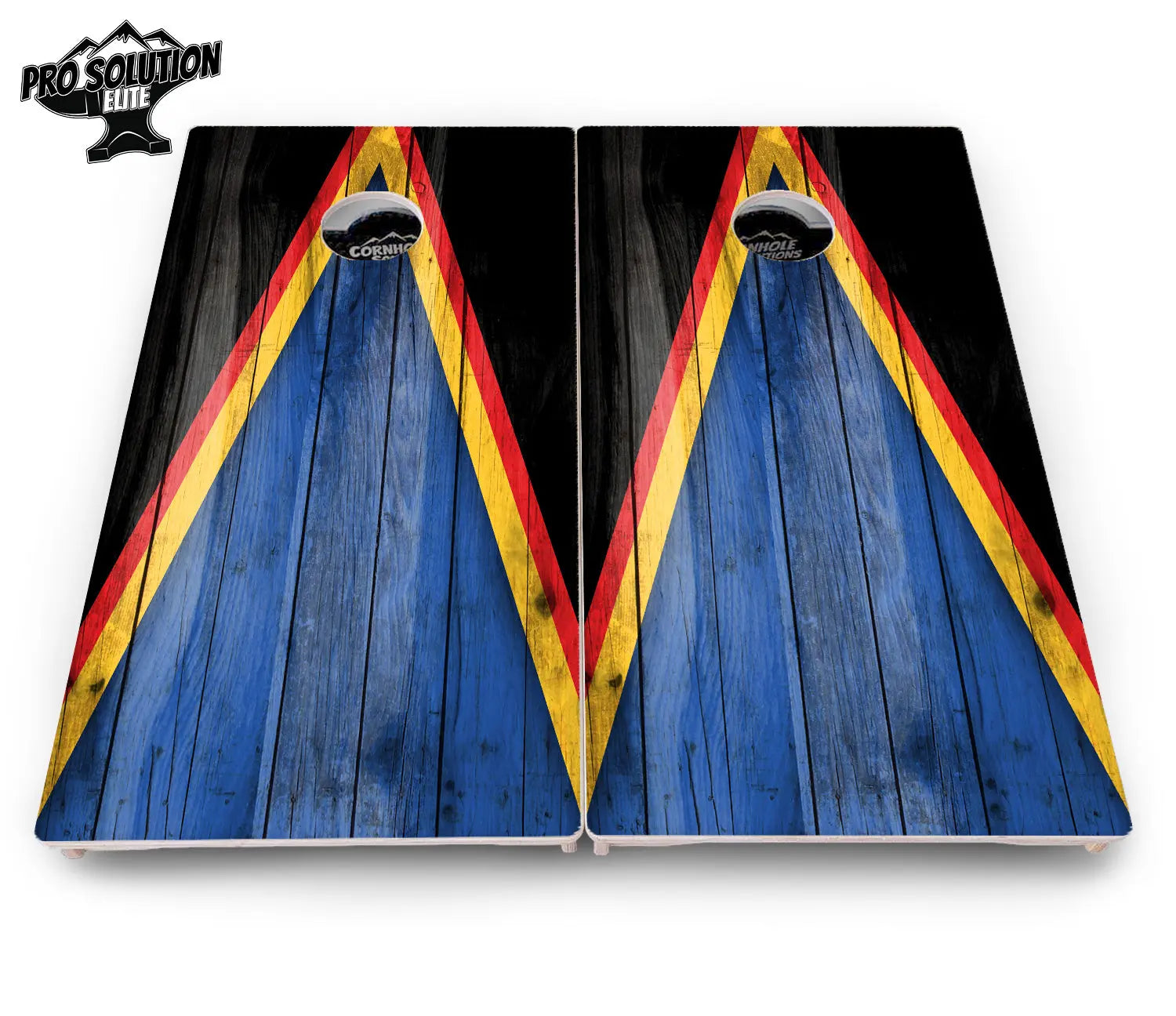 Team Color Triangle Cornhole Boards - Pro Solution Elite Series by Cornhole Solutions, Southern food gift detail photo 40