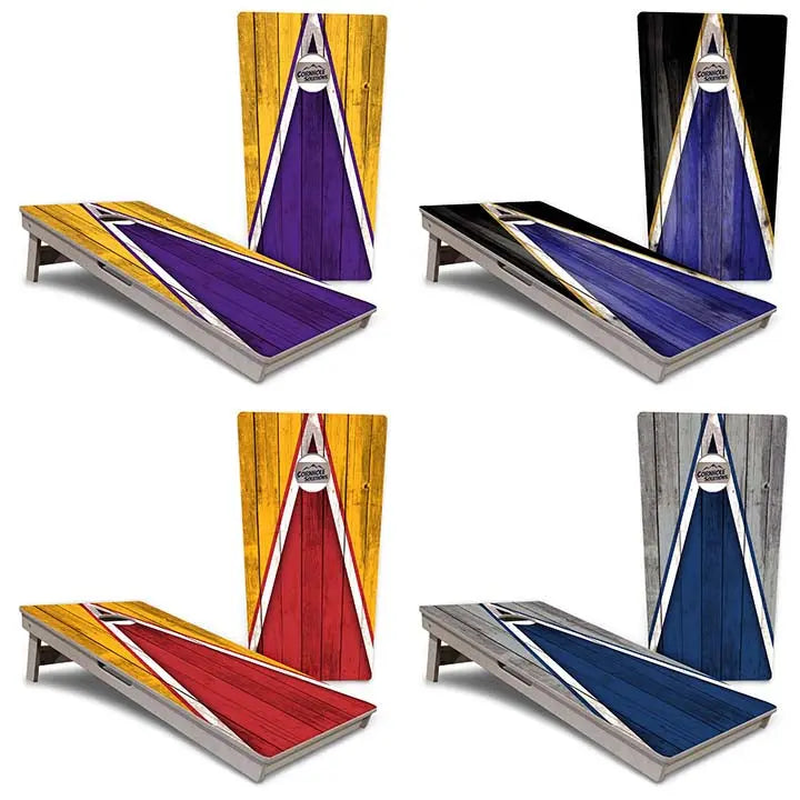 Team Color Triangle Cornhole Boards - Professional Tournament Series by Cornhole Solutions, Southern food gift detail photo 5