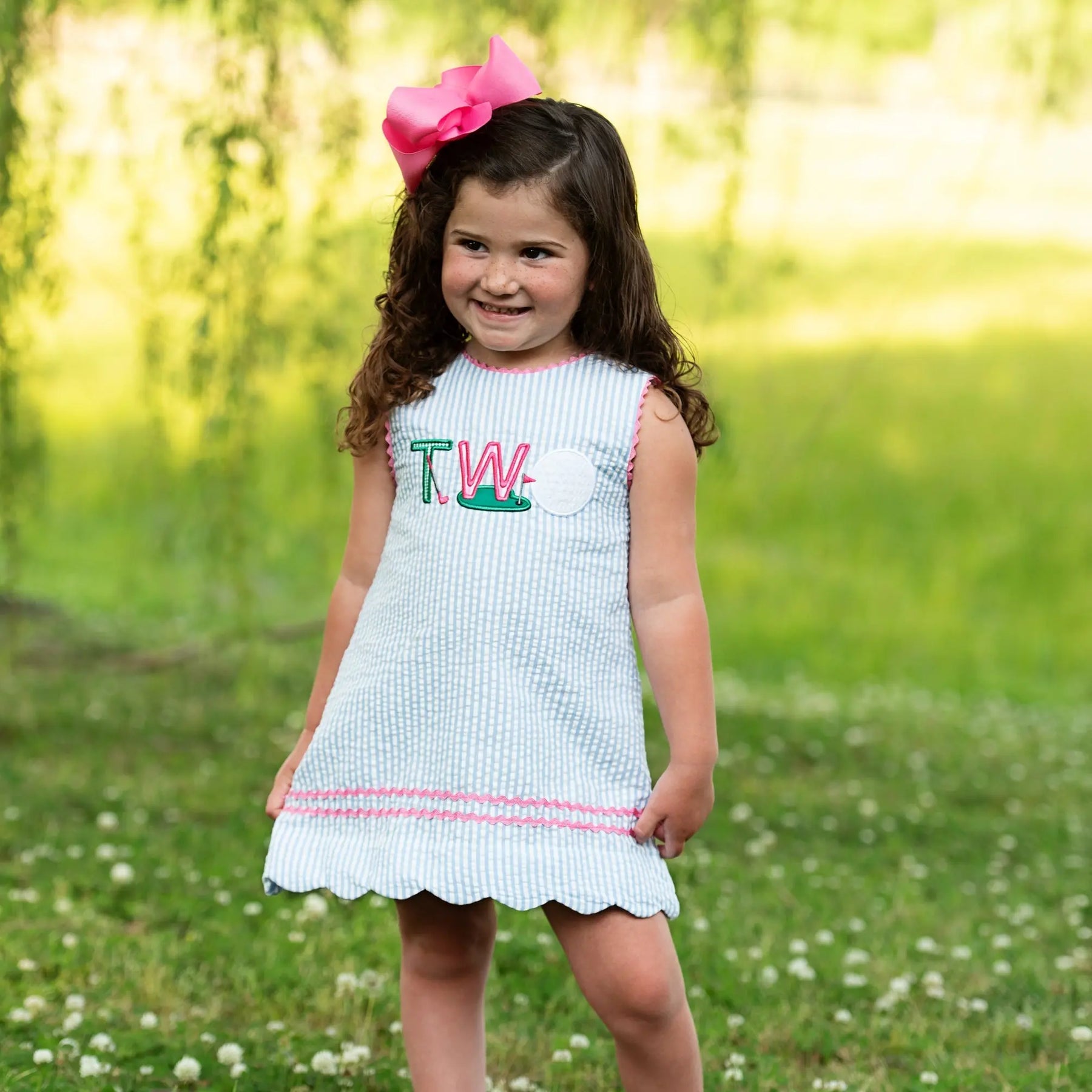 Teeing Up To Two Birthday Golf Dress by Seven Lantern Lane, Southern lifestyle apparel main product photo