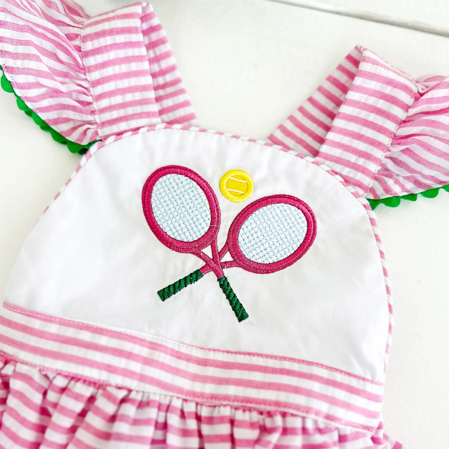 Tennis Bubble by Seven Lantern Lane, children's boutique clothing detail photo 3