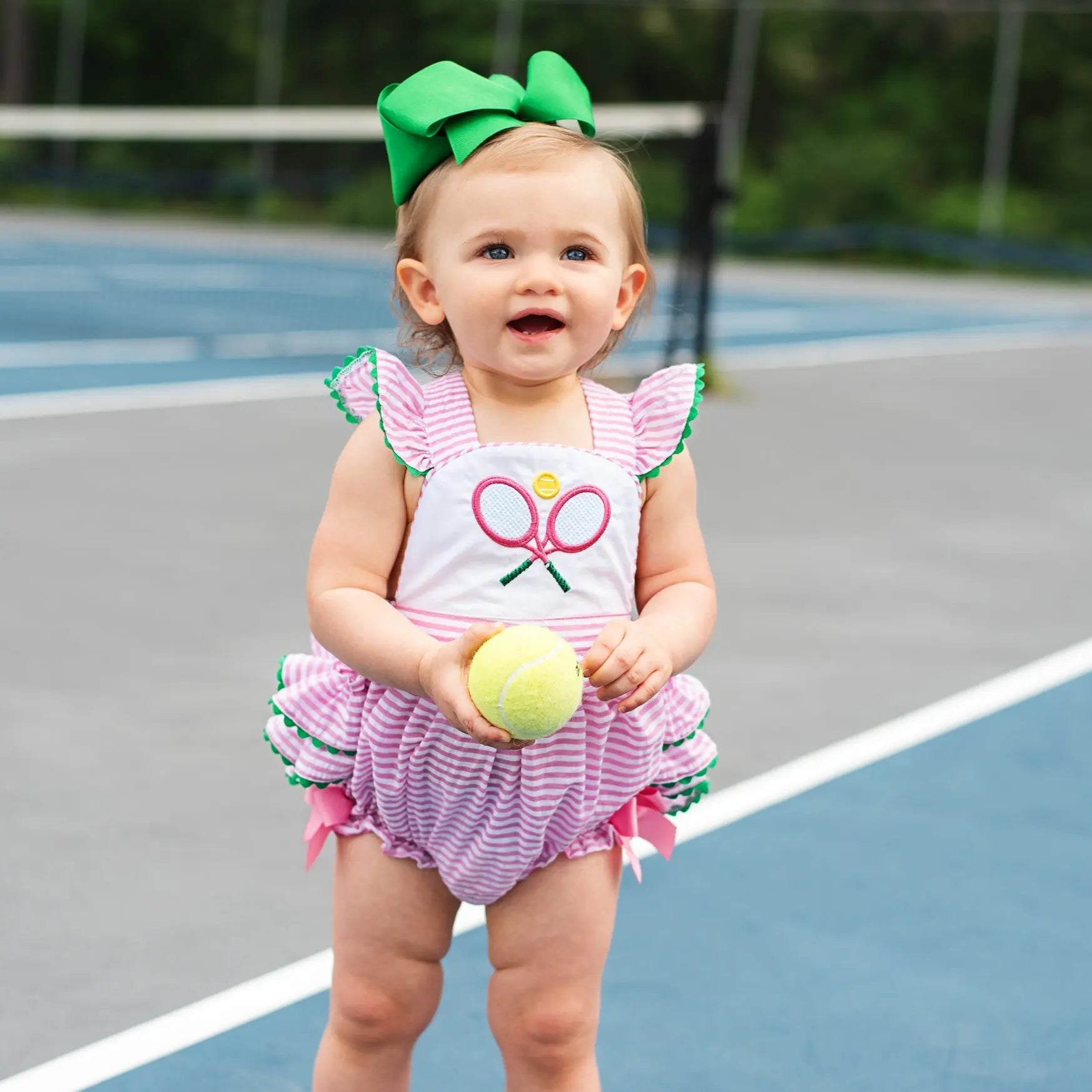 Tennis Bubble by Seven Lantern Lane, children's boutique clothing detail photo 6