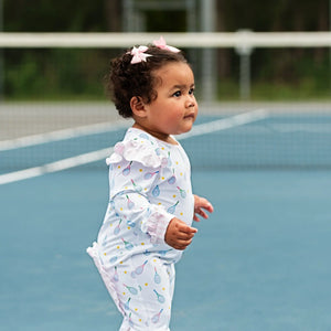 Tennis Romper by Seven Lantern Lane, Southern lifestyle apparel detail photo 4
