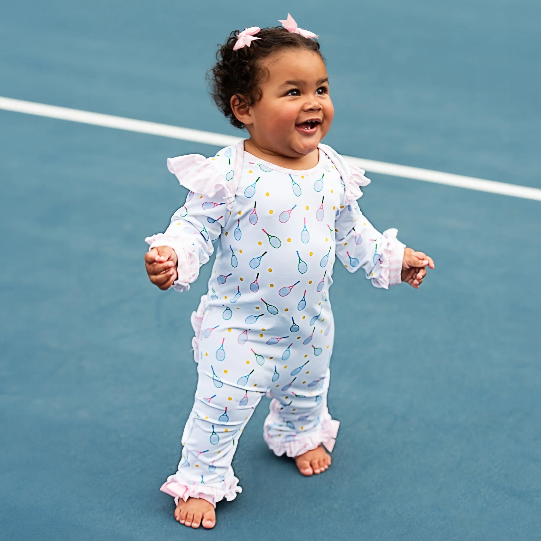 Tennis Romper by Seven Lantern Lane, Southern lifestyle apparel detail photo 7