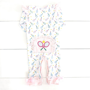Tennis Romper by Seven Lantern Lane, Southern lifestyle apparel detail photo 8