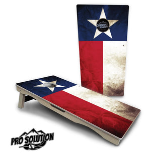 Texas Flag Cornhole Boards - Pro Solution Lite Series by Cornhole Solutions, custom cornhole board detail photo 4
