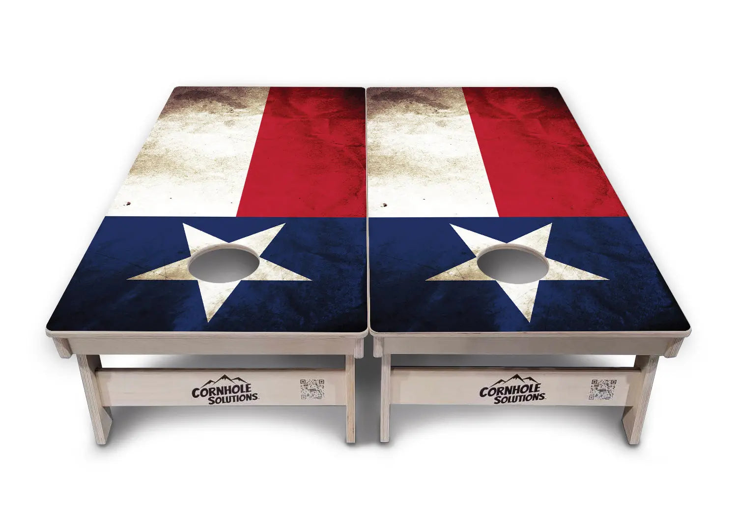Texas Flag Cornhole Boards - Professional Tournament Series by Cornhole Solutions, custom cornhole board detail photo 5