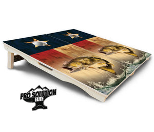 Texas Flag Deer & Fish Cornhole Boards - Pro Solution Elite Series by Cornhole Solutions, custom cornhole board detail photo 11