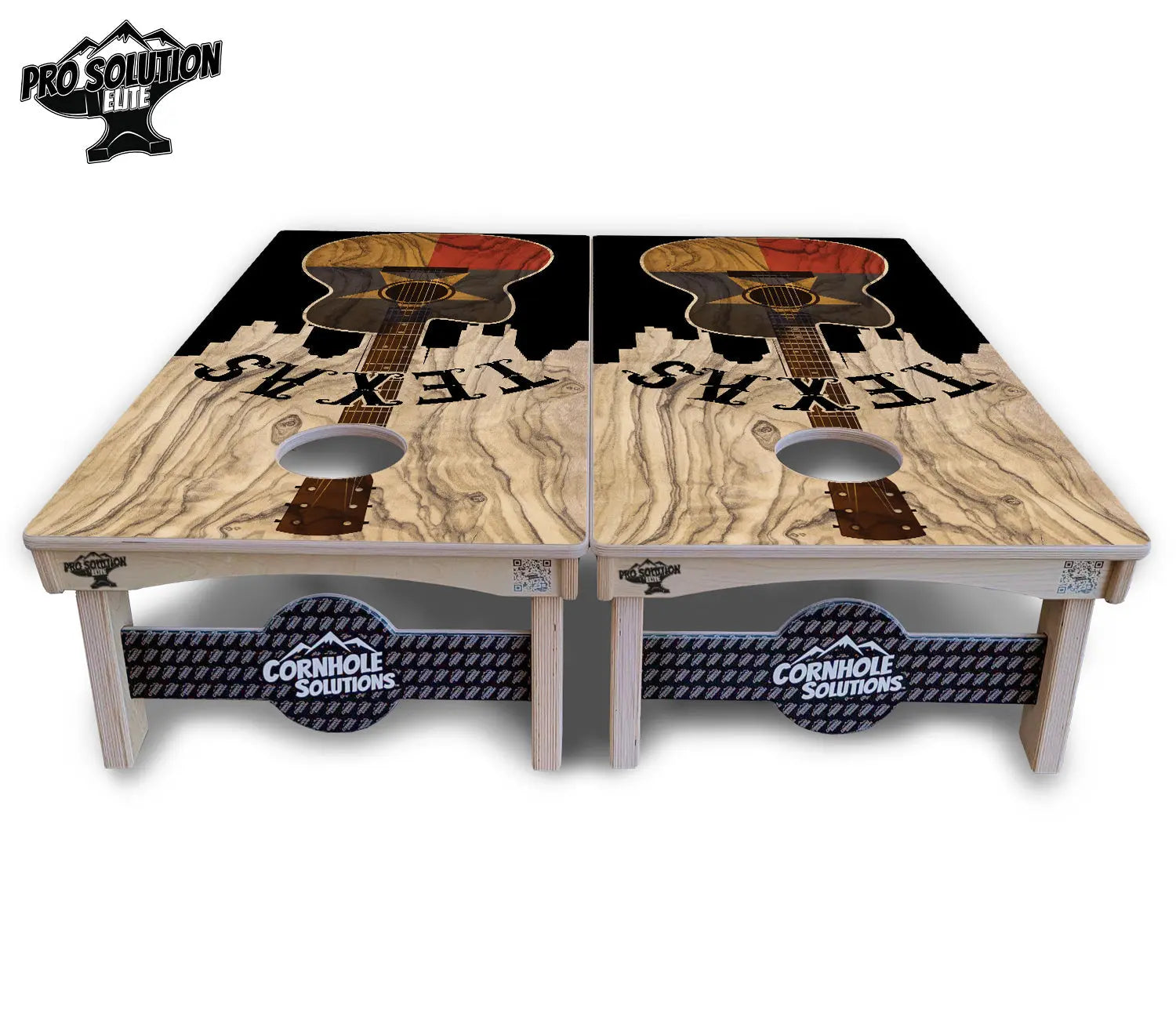 Texas Guitar Cornhole Boards - Pro Solution Elite Series by Cornhole Solutions, custom cornhole board detail photo 3