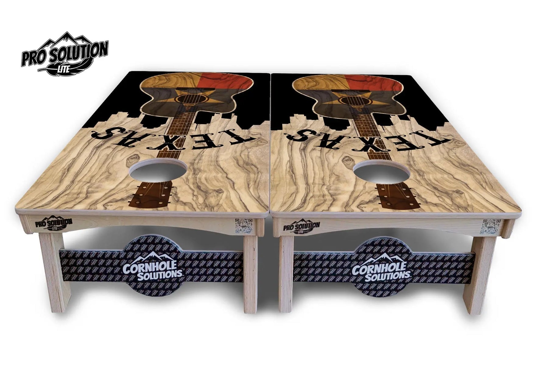 Texas Guitar Cornhole Boards - Pro Solution Lite Series by Cornhole Solutions, custom cornhole board detail photo 2
